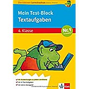 Die kleinen Lerndrachen: Mein Test-Block - Textaufgaben, Mathematik 4. Klasse