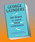 Bei Regen in einem Teich schwimmen