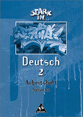 Stark in Deutsch - Ausgabe 1999: Arbeitsheft Sprache 2: Lernstufen 7/8. Sprachbuch Sonderschule und Förderschule